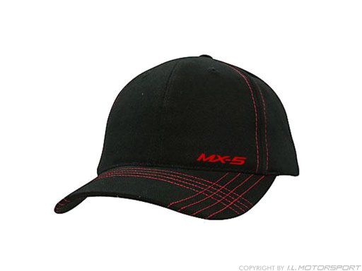 MX-5 Mütze Cap - Race schwarz/rot